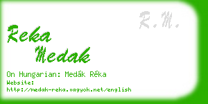 reka medak business card